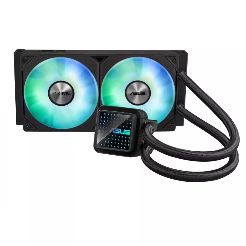 Caixa de computador ASUS Prime LC 240 ARGB Refrigeração líquida All-in-One 12 cm preto