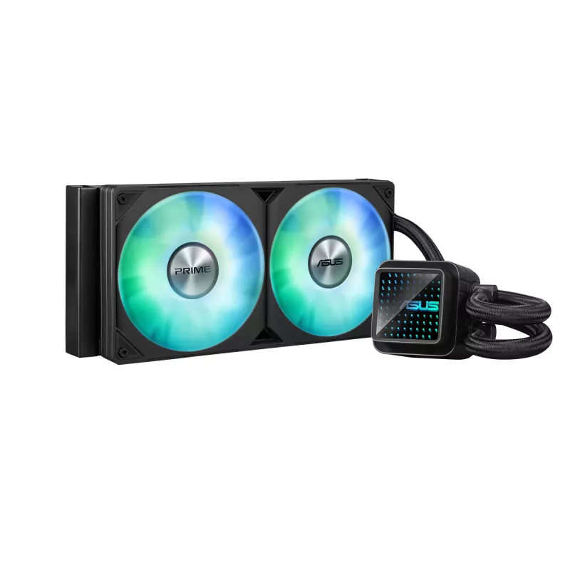 Caixa de computador ASUS Prime LC 240 ARGB Refrigeração líquida All-in-One 12 cm preto