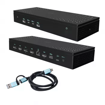 Estação de acoplamento universal i-tec 5x 4K/60Hz Display + Power Delivery 100W