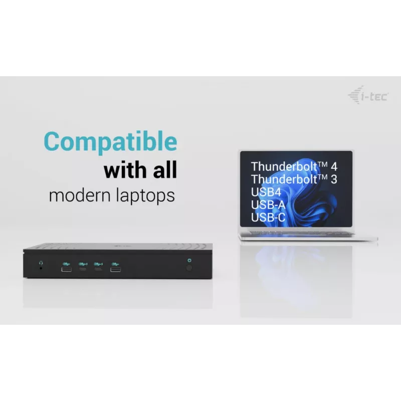 Estação de acoplamento universal i-tec 5x 4K/60Hz Display + Power Delivery 100W