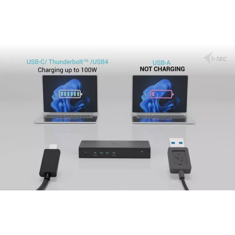 Estação de acoplamento universal i-tec 5x 4K/60Hz Display + Power Delivery 100W