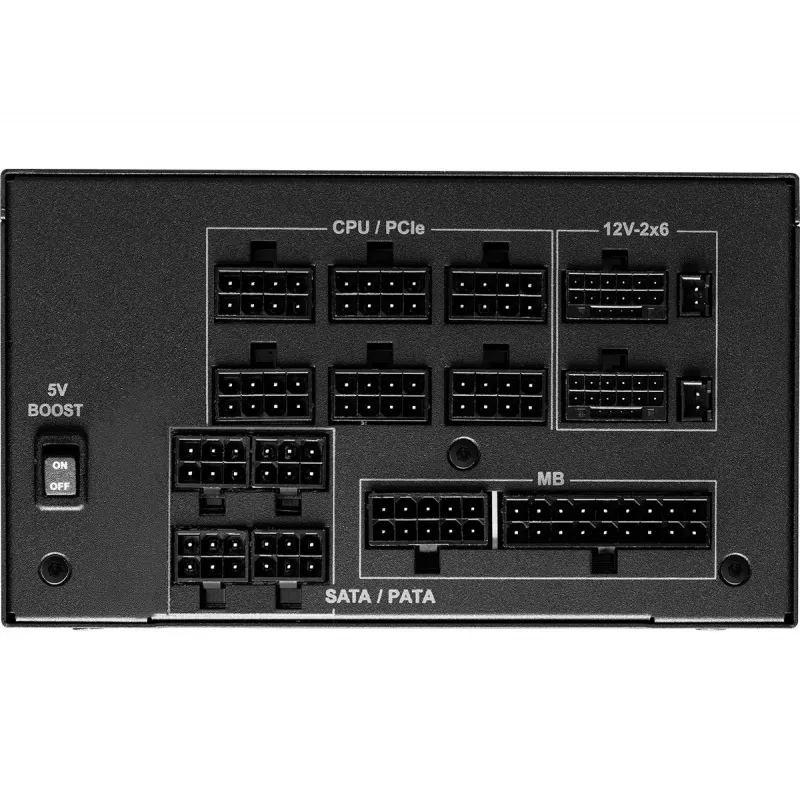Fonte de alimentação ASROCK Phantom Gaming PG-1300G 1300 W ATX 20+4 Pin 80 PLUS Gold, ventoinha de 135 mm, preto