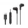 JVC HA-FR9UC auriculares intra-auriculares com fio, USB-C, transdutor de 9,2 mm, microfone e comando no cabo, 1,2 m, pretos
