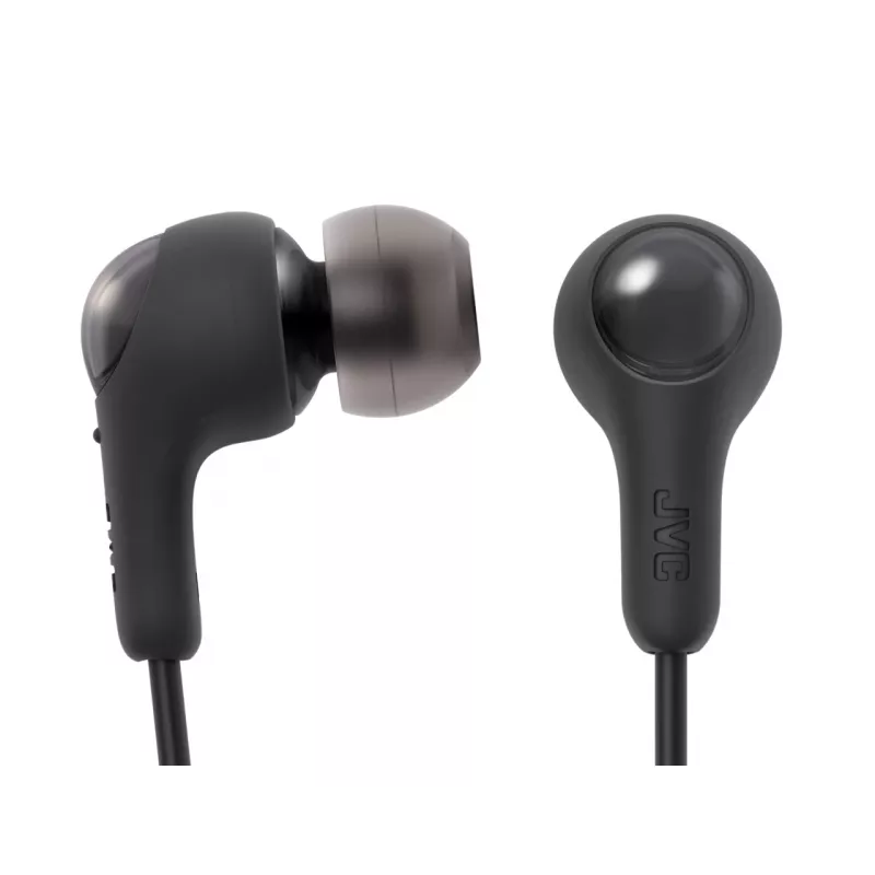 JVC HA-FR9UC auriculares intra-auriculares com fio, USB-C, transdutor de 9,2 mm, microfone e comando no cabo, 1,2 m, pretos