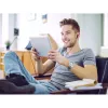 JVC HA-FR9UC auriculares intra-auriculares com fio, USB-C, transdutor de 9,2 mm, microfone e comando no cabo, 1,2 m, pretos