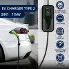 Carregador portátil para veículos elétricos QOLTEC 52467 Tipo 2, 11 kW, de 3 fases