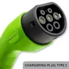 Carregador portátil para veículos elétricos QOLTEC 52467 Tipo 2, 11 kW, de 3 fases