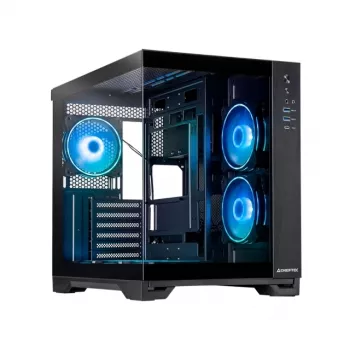 Chieftec Visio GM-30B-TG-OP preto vidro temperado x 2 cubo preto
