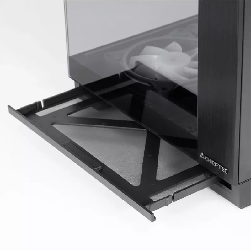 Chieftec Visio GM-30B-TG-OP preto vidro temperado x 2 cubo preto