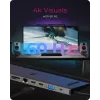 ICY BOX 11-em-1 via USB Type-C, com fios, USB 3.2 Gen 1 (3.1 Gen 1) Type-C, 100 W, 3,5 mm, 10,100,1000 Mbit/s, Antracite, Preto