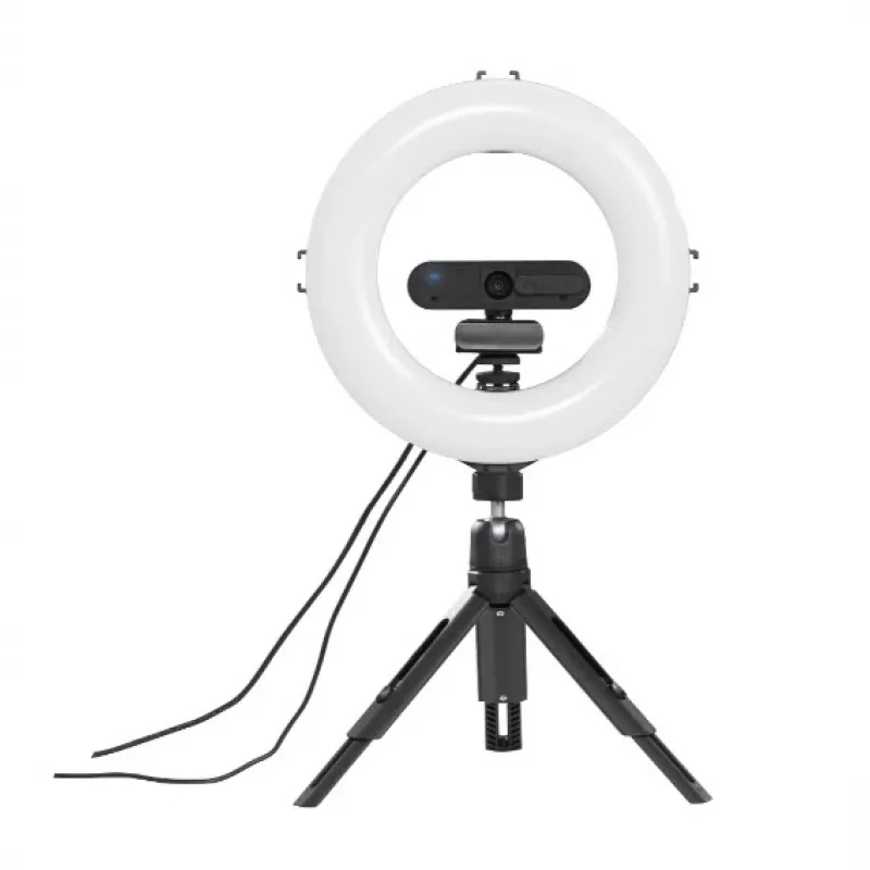 Hama SpotLight Smart 80 II luz em anel LED, conjunto para smartphone, com mini tripé