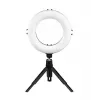 Hama SpotLight Smart 80 II luz em anel LED, conjunto para smartphone, com mini tripé