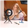 Hama SpotLight Smart 80 II luz em anel LED, conjunto para smartphone, com mini tripé