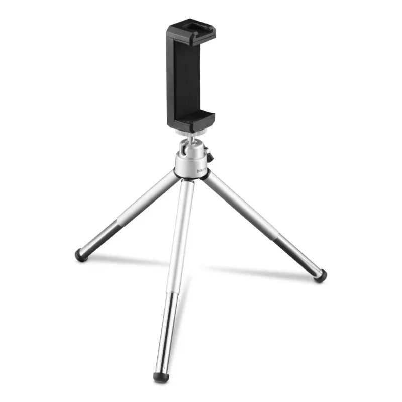 Hama Fancy 2in1 mini tripé para telemóvel e câmara (¼), tripé de viagem, 16 cm, prateado