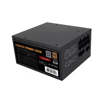 Fonte de alimentação GEMBIRD Fornax Power 750W ATX 80 PLUS Gold modular ventoinha 12 cm EPS 4+4pin PCIe 6+2pin conectores SATA