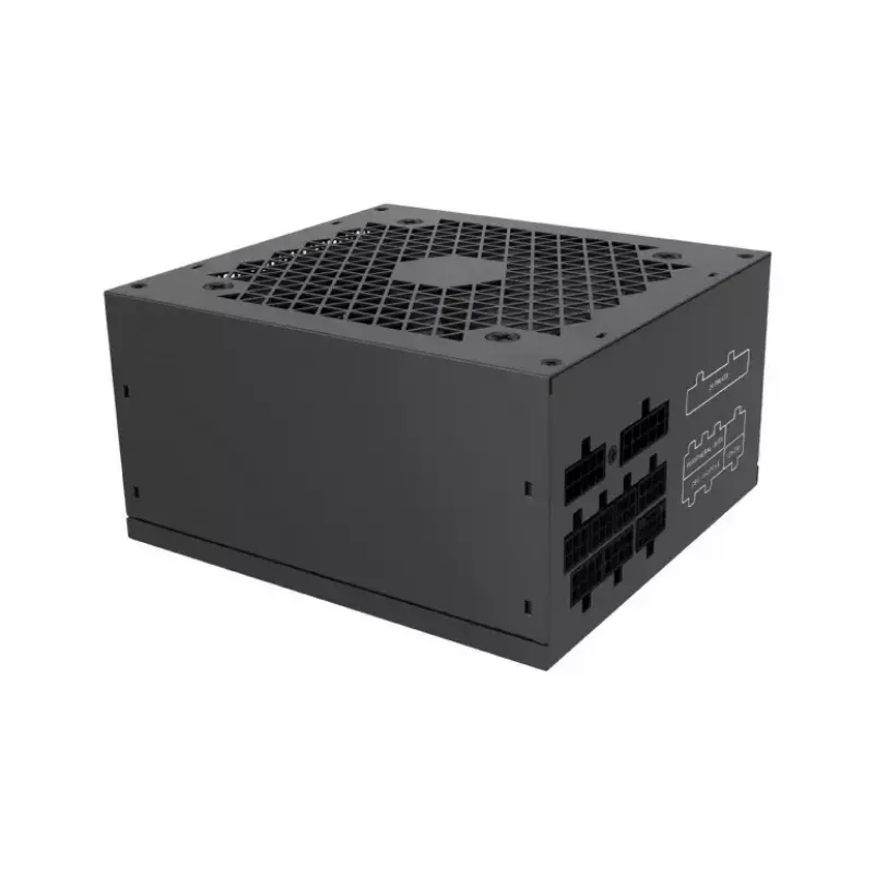 Fonte de alimentação GEMBIRD Fornax Power 750W ATX 80 PLUS Gold modular ventoinha 12 cm EPS 4+4pin PCIe 6+2pin conectores SATA