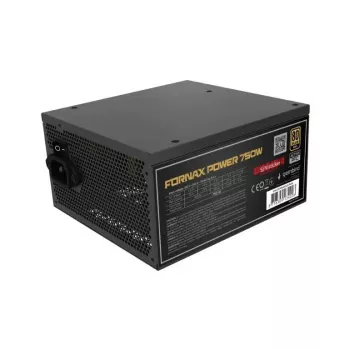 Fonte de alimentação GEMBIRD Fornax Power 750W ATX 80 PLUS Gold modular ventoinha 12 cm EPS 4+4pin PCIe 6+2pin conectores SATA
