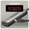 Axagon RVC-HI8KPD, adaptador USB-C -> HDMI 2.1, 8K/60Hz, 4K/144Hz, HDR10+, PD100W