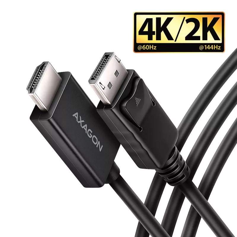 Cabo Axagon RVD-HI20C2 DisplayPort -> HDMI 2.0b 1,8m, 4K/60Hz