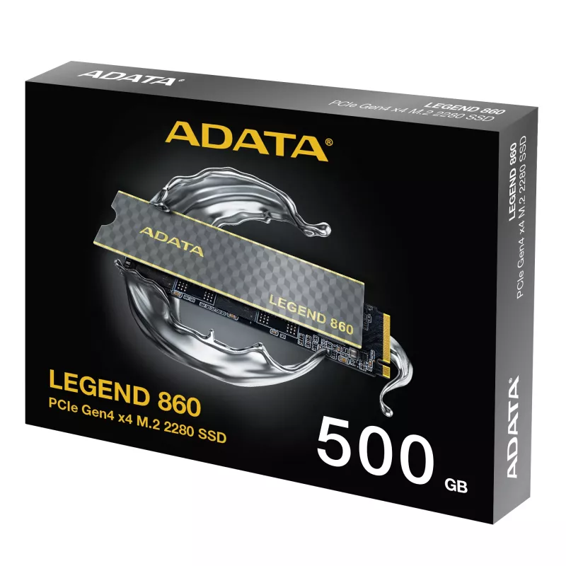 Unidade de estado sólido interna ADATA LEGEND 860 SLEG-860-500GCS 500 GB M.2 PCI Express 4.0 NVMe 3D NAND