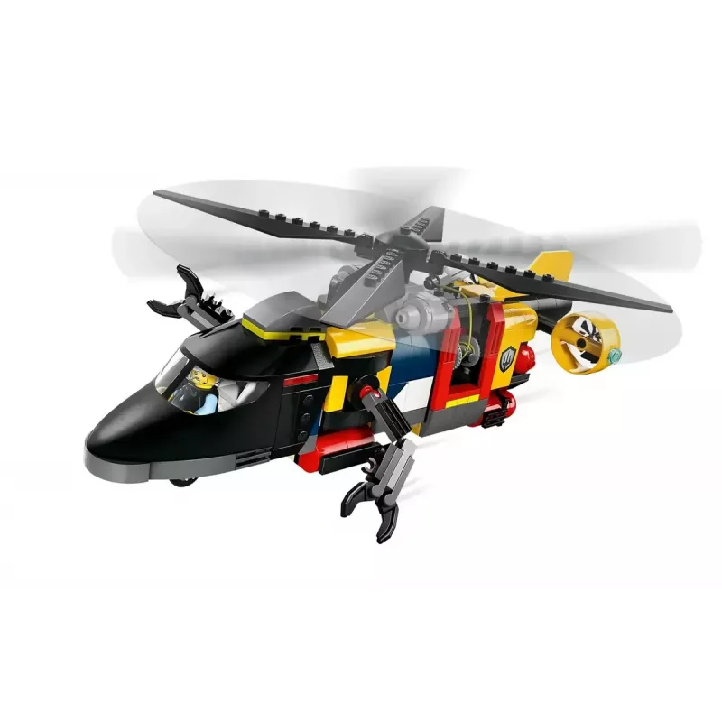 Brinquedo de construção LEGO City conjunto combinado 60462 — Helicóptero e carro de bombeiros, 874 peças, 3 minifiguras, idade 7+