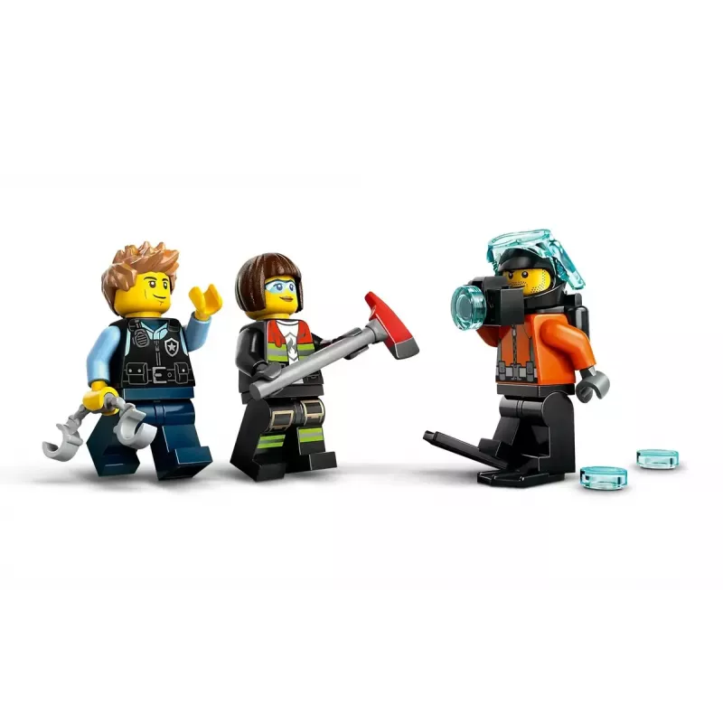 Brinquedo de construção LEGO City conjunto combinado 60462 — Helicóptero e carro de bombeiros, 874 peças, 3 minifiguras, idade 7+