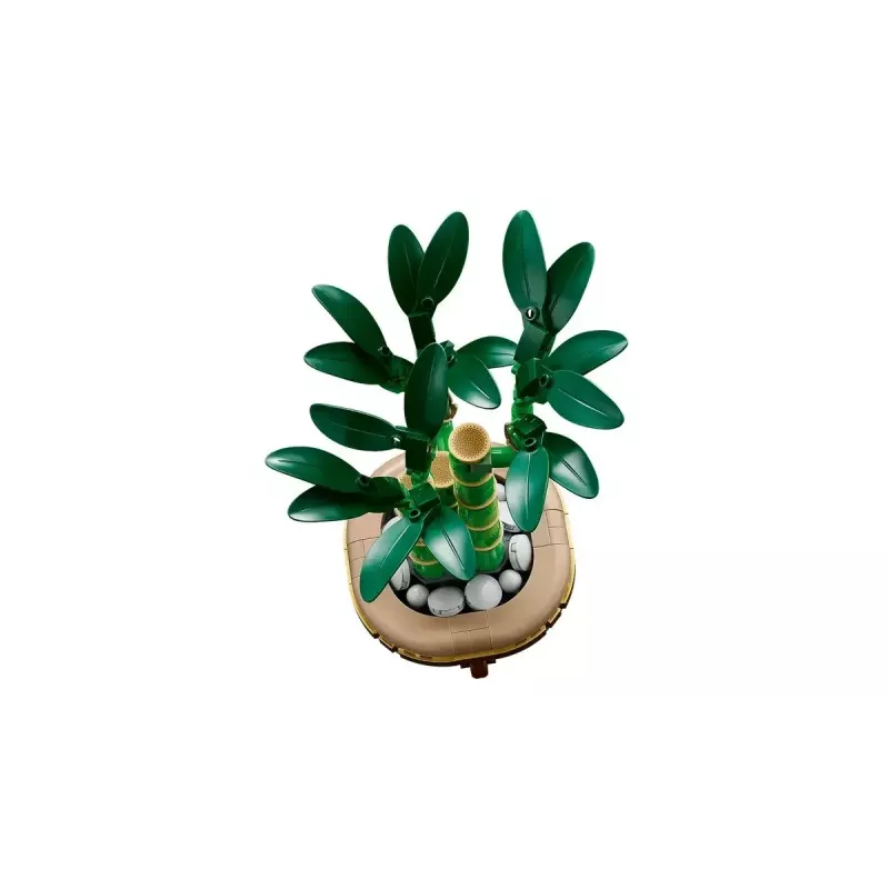 Planta decorativa modelo LEGO Icons — LEGO 10344 Bambu da sorte Botanical Collection, 325 peças, 290 mm de altura