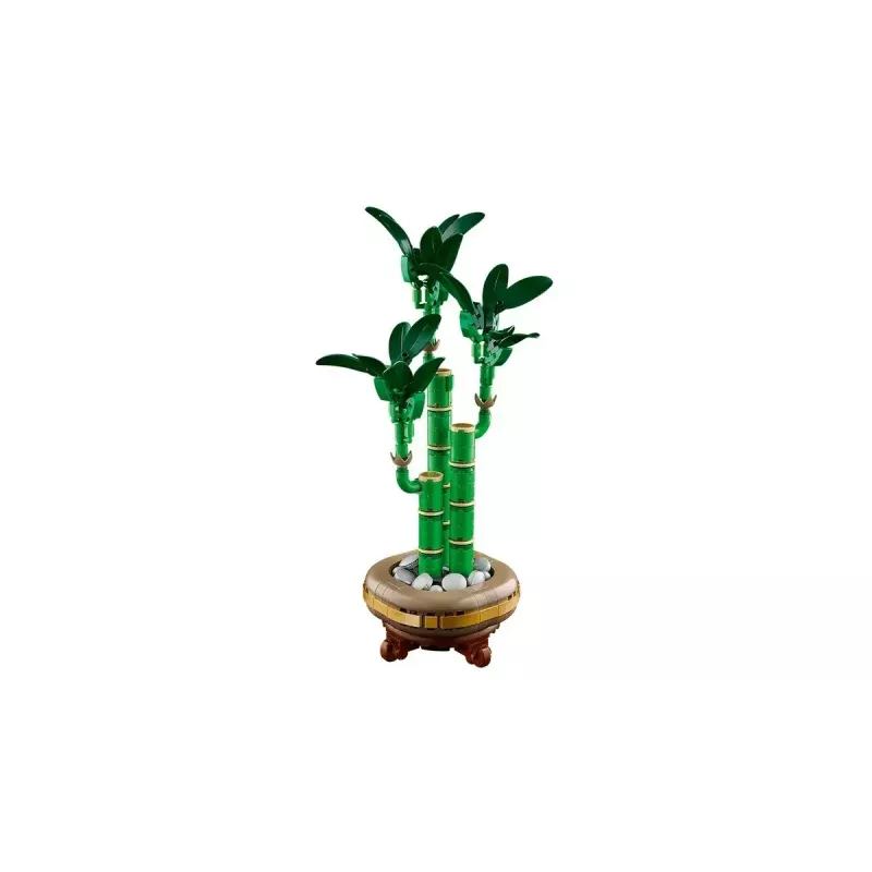 Planta decorativa modelo LEGO Icons — LEGO 10344 Bambu da sorte Botanical Collection, 325 peças, 290 mm de altura