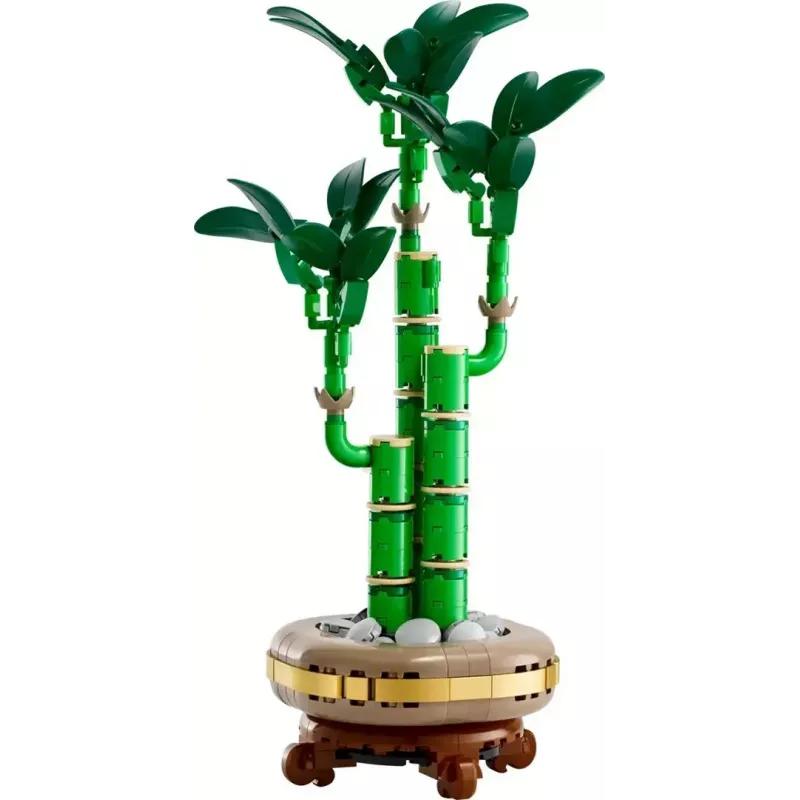 Planta decorativa modelo LEGO Icons — LEGO 10344 Bambu da sorte Botanical Collection, 325 peças, 290 mm de altura