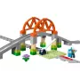 LEGO DUPLO Ponte ferroviária e carris conjunto de expansão 10426 – Ponte ferroviária DUPLO e carris curvos para crianças pequenas