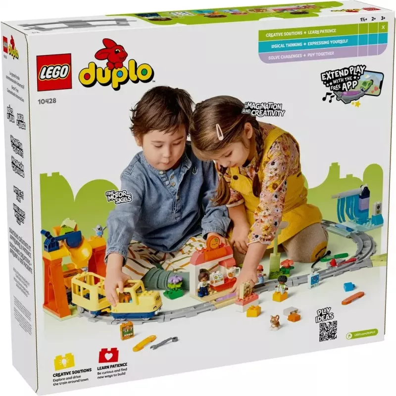 Conjunto de comboio de brincar LEGO DUPLO 10428 Grande comboio comunitário interativo — grande comboio interativo para crianças pequenas
