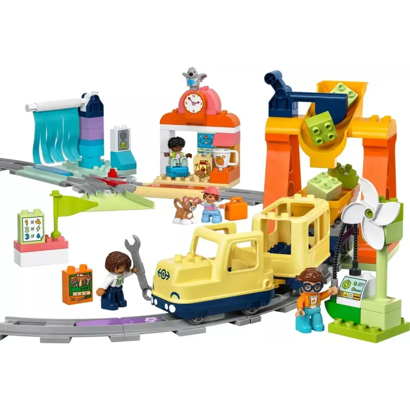 Conjunto de comboio de brincar LEGO DUPLO 10428 Grande comboio comunitário interativo — grande comboio interativo para crianças pequenas