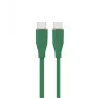Cabo de silicone de carregamento e dados USB Type-C Power Delivery (PD) 60W GEMBIRD, 1,5 m verde meia-noite