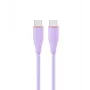 Cabo de silicone de carregamento e dados USB Type-C Power Delivery (PD) 60W GEMBIRD, 1,5 m violeta