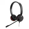 Headset Jabra Evolve 20 SE com fios, arco de cabeça, escritório/call center, USB Type-C / USB Type-A, preto
