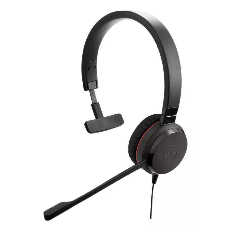 Headset Jabra Evolve 30 II com fios, arco de cabeça, escritório/call center, USB Type-C / USB Type-A, preto