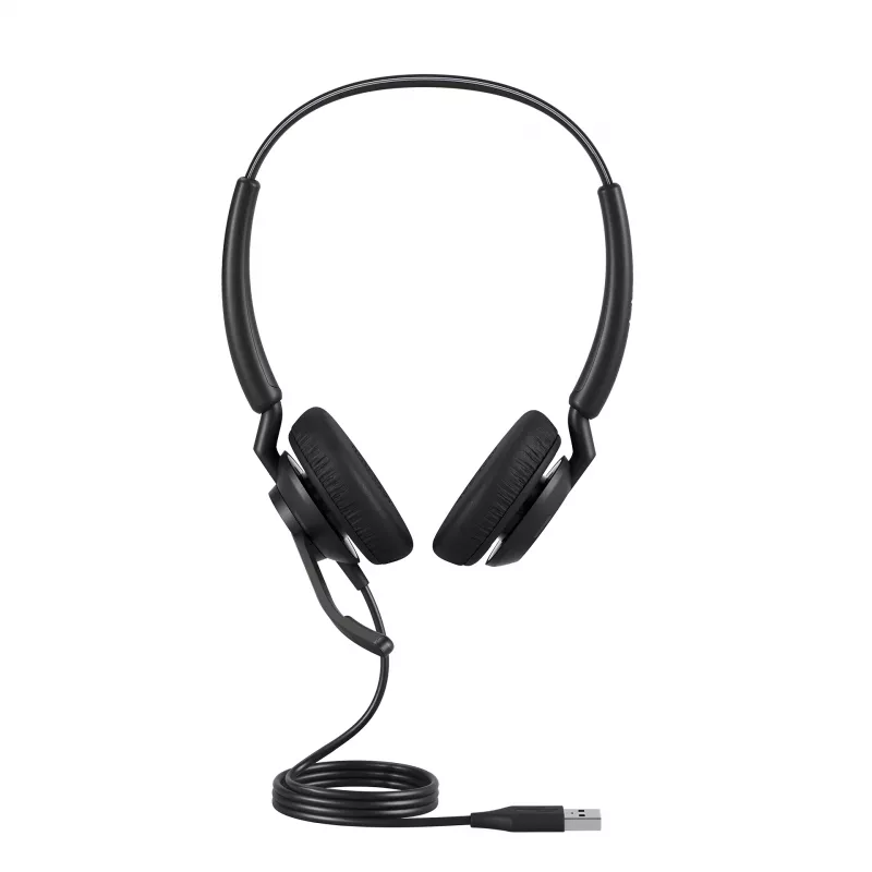 Jabra Engage 40 - (Inline Link) USB-C/A UC Stereo, com fios, escritório/call center, 63 g, headset, preto