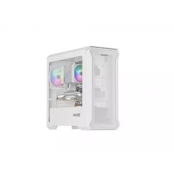 GENESIS Irid 503 Mini Tower transparente, branco