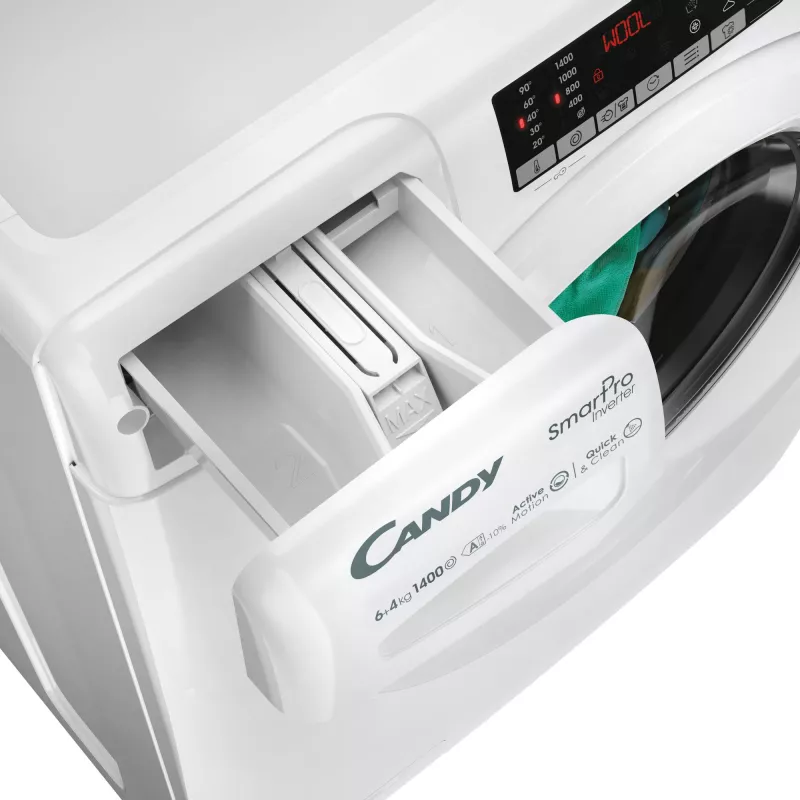 Máquina de lavar e secar roupa Candy Smart Pro COW 4644TWM6/1-S de instalação livre, carga frontal, branco