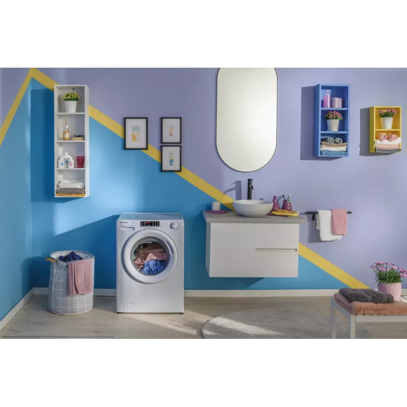 Máquina de lavar e secar roupa Candy Smart Pro COW 4644TWM6/1-S de instalação livre, carga frontal, branco