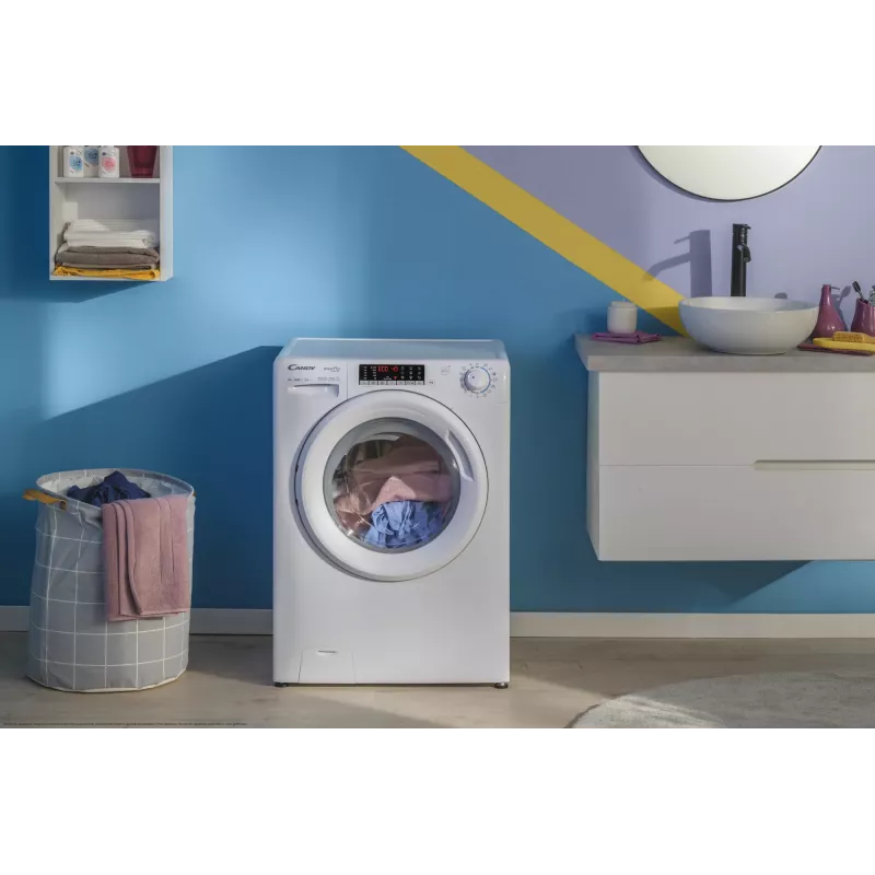 Máquina de lavar e secar roupa Candy Smart Pro COW 4644TWM6/1-S de instalação livre, carga frontal, branco