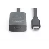 Cabo de extensão USB-C ativo DIGITUS – 5G USB 3.2 Gen1 USB-C – USB-C (M/F) – 5m