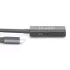 Cabo de extensão USB-C ativo DIGITUS – 5G USB 3.2 Gen1 USB-C – USB-A (M/F) – 10 m