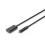 Cabo de extensão USB-C ativo DIGITUS – 10G USB 3.2 Gen2 USB-C – USB-C (M/F) – 5 m