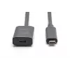 Cabo de extensão USB-C ativo DIGITUS – 10G USB 3.2 Gen2 USB-C – USB-C (M/F) – 5 m