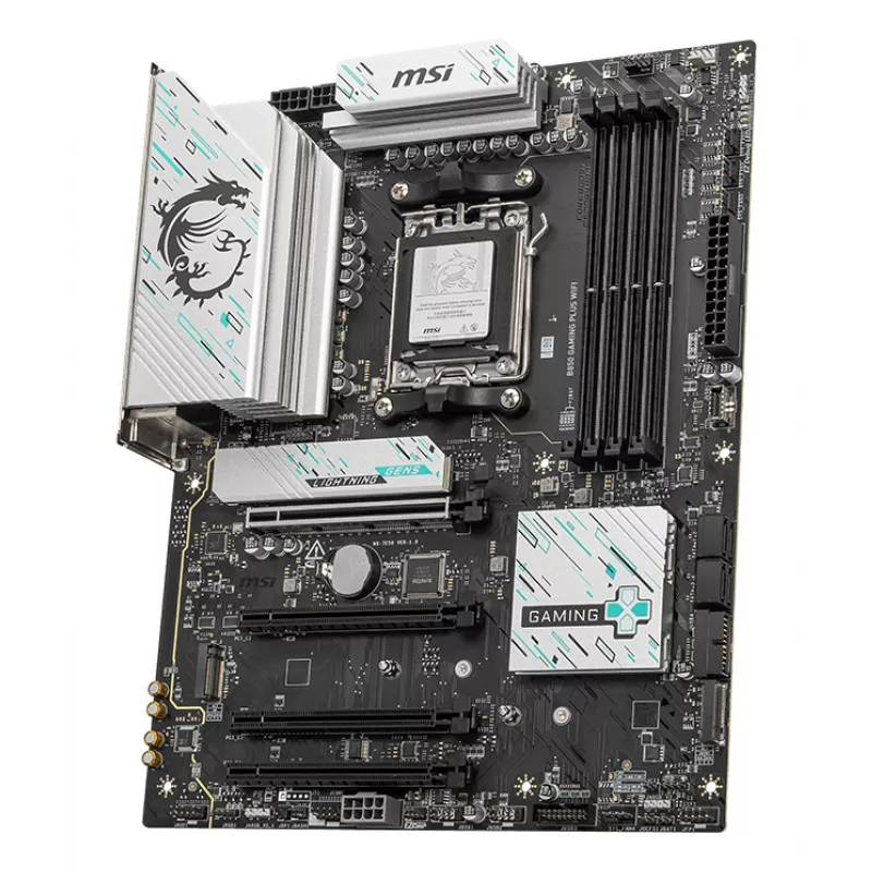 Placa-mãe MSI B850 GAMING PLUS WIFI ATX — AMD B850, Socket AM5, DDR5, 4x DIMM, Wi‑Fi 7, 5Gb LAN, 3x M.2, HDMI 2.1