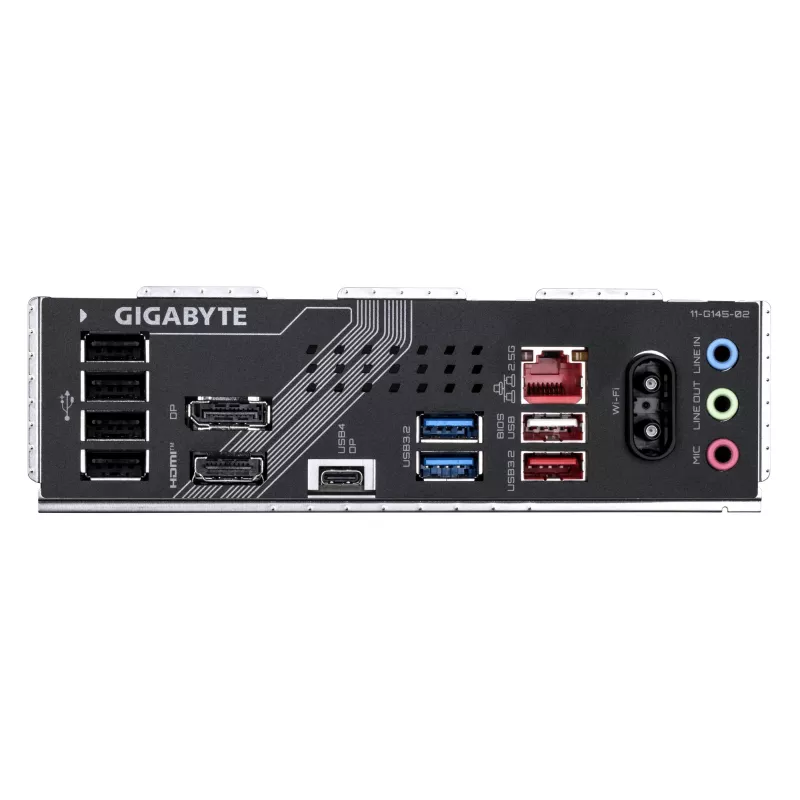 GIGABYTE B860 GAMING X WIFI6E Placa-mãe - CPUs Intel Core Ultra Series, VRM 12+1+2+1 fases, até 9066MHz DDR5, 1xPCIe 5.0 + 2xPCIe 4.0 M.2, 2.5GbE LAN, WIFI 6E, USB4