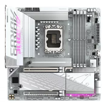 Placa-mãe GIGABYTE B860M AORUS ELITE WF6E ICE, Intel Core Ultra, LGA 1851, Micro ATX