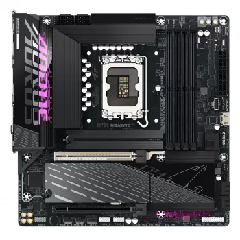 GIGABYTE B860M AORUS ELITE WIFI6E Placa-mãe - CPUs Intel Core Ultra Series, VRM 12+1+2+1 fases, até 9200 MHz DDR5, 1xPCIe 5.0 + 2xPCIe 4.0 M.2, 2,5 GbE LAN, WIFI 6E, Thunderbolt
