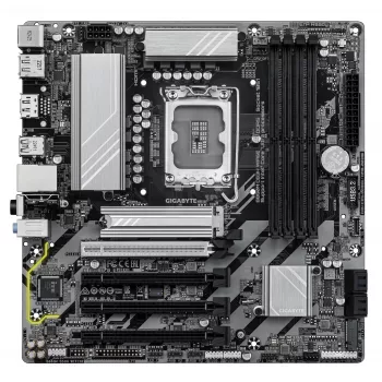GIGABYTE B860M DS3H WIFI6E Placa-mãe – CPUs Intel Core Ultra Series, VRM 5+1+2+1 fases, até 9066 MHz DDR5, 1x PCIe 5.0 + 1x PCIe 4.0 M.2, 2,5 GbE LAN, WIFI 6E, USB 3.2 Gen 2